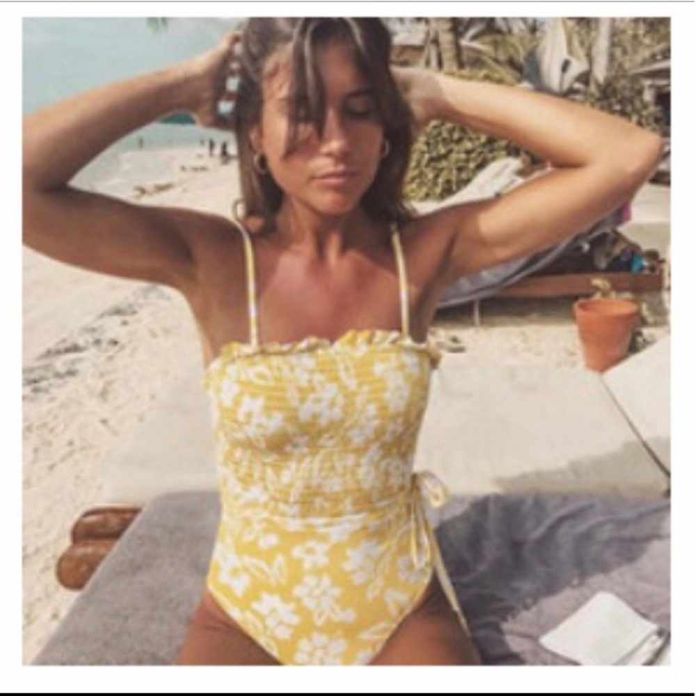 Boutique yellow one piece